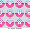 Airplane Theme - for Girls 1" Multipurpose Round Labels - Sheet