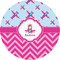 Airplane Theme - for Girls 1" Multipurpose Round Labels - Single Sticker