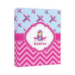 Airplane Theme - for Girls Canvas Print - 11x14 (Personalized)