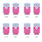 Airplane Theme - for Girls 12oz Tall Can Sleeve - Set of 4 - APPROVAL