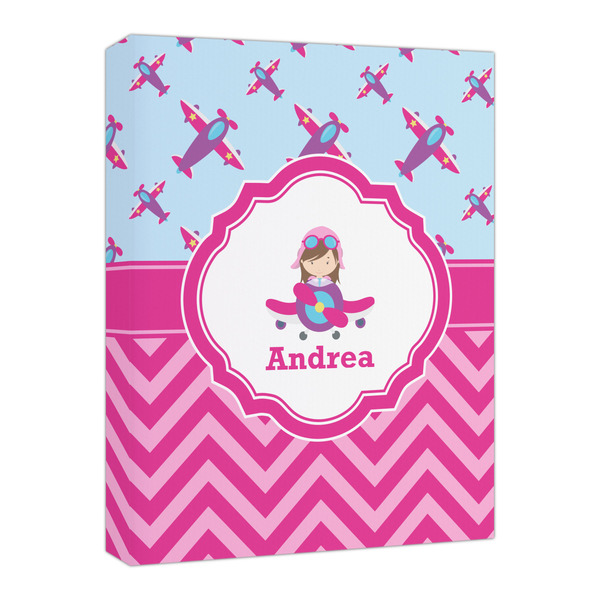 Custom Airplane Theme - for Girls Canvas Print - 16x20 (Personalized)