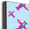 Airplane Theme - for Girls 16x20 Wood Print - Closeup