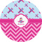 Airplane Theme - for Girls 2" Multipurpose Round Labels - Single Sticker