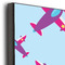 Airplane Theme - for Girls 20x30 Wood Print - Closeup