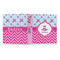 Airplane Theme - for Girls 3 Ring Binders - Full Wrap - 1" - OPEN OUTSIDE