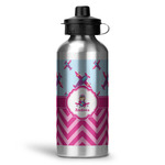 Airplane Theme - for Girls Water Bottles - 20 oz - Aluminum (Personalized)