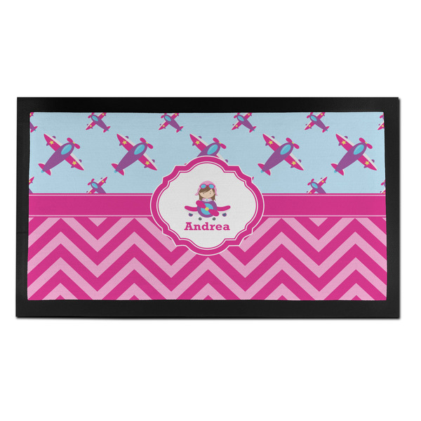 Custom Airplane Theme - for Girls Bar Mat - Small (Personalized)