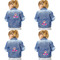 Airplane Theme - for Girls Custom Shape Iron On Patches - XXL - APPROVAL