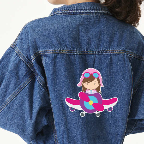 Custom Airplane Theme - for Girls Large Custom Shape Patch - 2XL