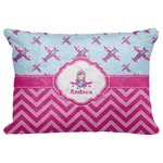 Airplane Theme - for Girls Decorative Baby Pillowcase - 16"x12" (Personalized)