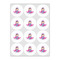 Airplane Theme - for Girls Drink Topper - Small - Set of 12