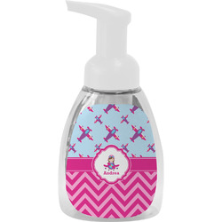 Airplane Theme - for Girls Foam Soap Bottle (Personalized)