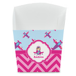 Airplane Theme - for Girls French Fry Favor Boxes (Personalized)