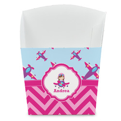 Airplane Theme - for Girls French Fry Favor Boxes (Personalized)