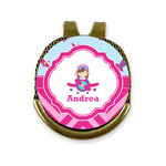 Airplane Theme - for Girls Golf Ball Marker - Hat Clip - Gold