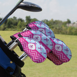 Airplane Theme - for Girls Golf Club Iron Cover - Set of 9 (Personalized)