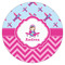 Airplane Theme - for Girls Icing Circle - Large - Single