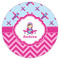 Airplane Theme - for Girls Icing Circle - XSmall - Single