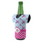 Airplane Theme - for Girls Jersey Bottle Cooler - ANGLE (on bottle)