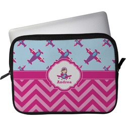 Airplane Theme - for Girls Laptop Sleeve / Case - 11" (Personalized)