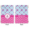 Airplane Theme - for Girls Large Laundry Bag - Front & Back View