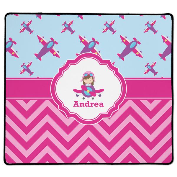 Custom Airplane Theme - for Girls XL Gaming Mouse Pad - 18" x 16" (Personalized)