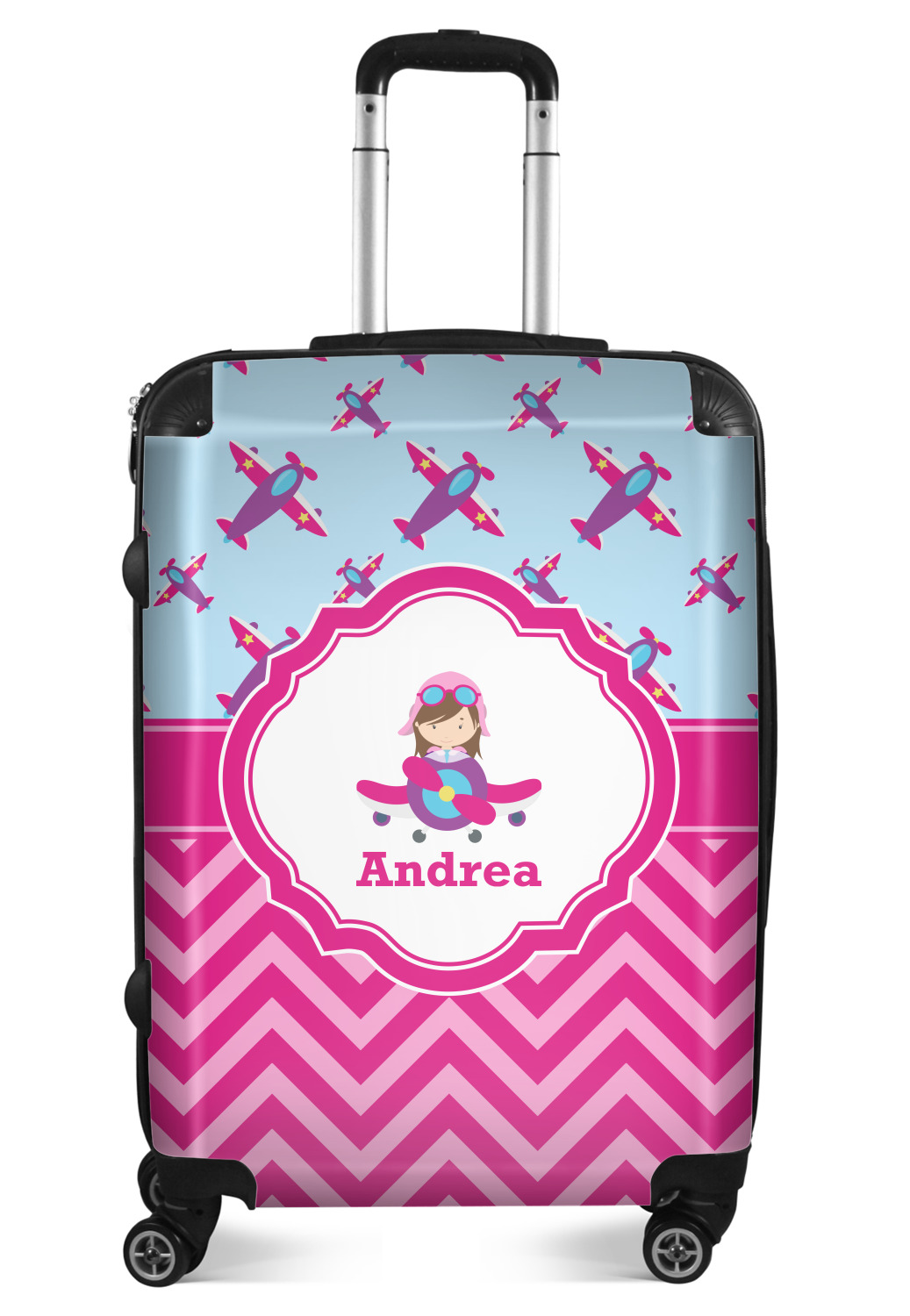 girls personalized luggage