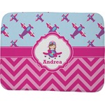 Airplane Theme - for Girls Memory Foam Bath Mat - 48"x36" (Personalized)