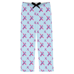 Airplane Theme - for Girls Mens Pajama Pants - M