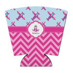 Airplane Theme - for Girls Party Cup Sleeve - with Bottom (Personalized)