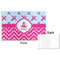 Airplane Theme - for Girls Disposable Paper Placemat - Front & Back