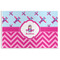 Airplane Theme - for Girls Disposable Paper Placemat - Front View