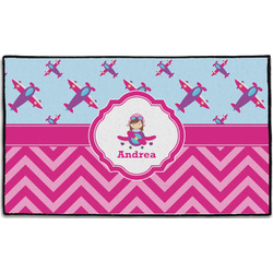 Airplane Theme - for Girls Door Mat - 60"x36" (Personalized)