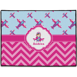 Airplane Theme - for Girls Door Mat (Personalized)