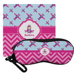 Airplane Theme - for Girls Eyeglass Case & Cloth (Personalized)