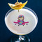 Airplane Theme - for Girls Printed Drink Topper - Large - In Context