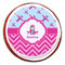 Airplane Theme - for Girls Printed Icing Circle - Large - On Cookie