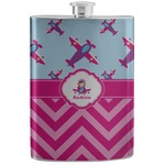 Airplane Theme - for Girls Stainless Steel Flask (Personalized)