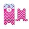 Airplane Theme - for Girls Stylized Phone Stand - Front & Back - Large