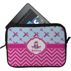 Airplane Theme - for Girls Tablet Case / Sleeve - Small (Personalized)