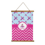 Airplane Theme - for Girls Wall Hanging Tapestry - Tall (Personalized)