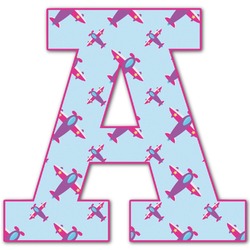 Airplane Theme - for Girls Letter Decal - Small (Personalized)