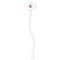 Airplane Theme - for Girls White Plastic 7" Stir Stick - Oval - Single Stick