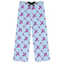 Airplane Theme - for Girls Womens Pajama Pants - XS