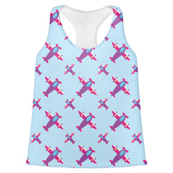 Airplane Theme - for Girls Womens Racerback Tank Top - Large