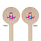 Airplane Theme - for Girls Wooden 6" Stir Stick - Round - Double Sided - Front & Back