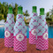 Airplane Theme - for Girls Zipper Bottle Cooler - Set of 4 - LIFESTYLE