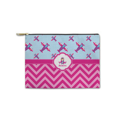 Airplane Theme - for Girls Zipper Pouch - Small - 8.5"x6" (Personalized)