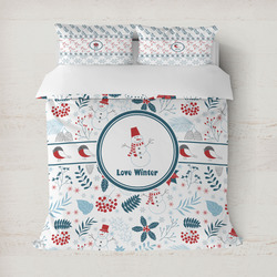 Winter Snowman Duvet Cover