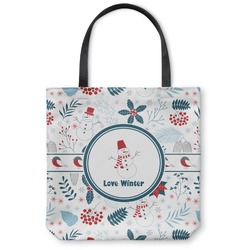 Winter Canvas Tote Bag - Small - 13"x13" (Personalized)